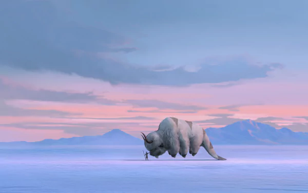  Aang and Appa by John Staub