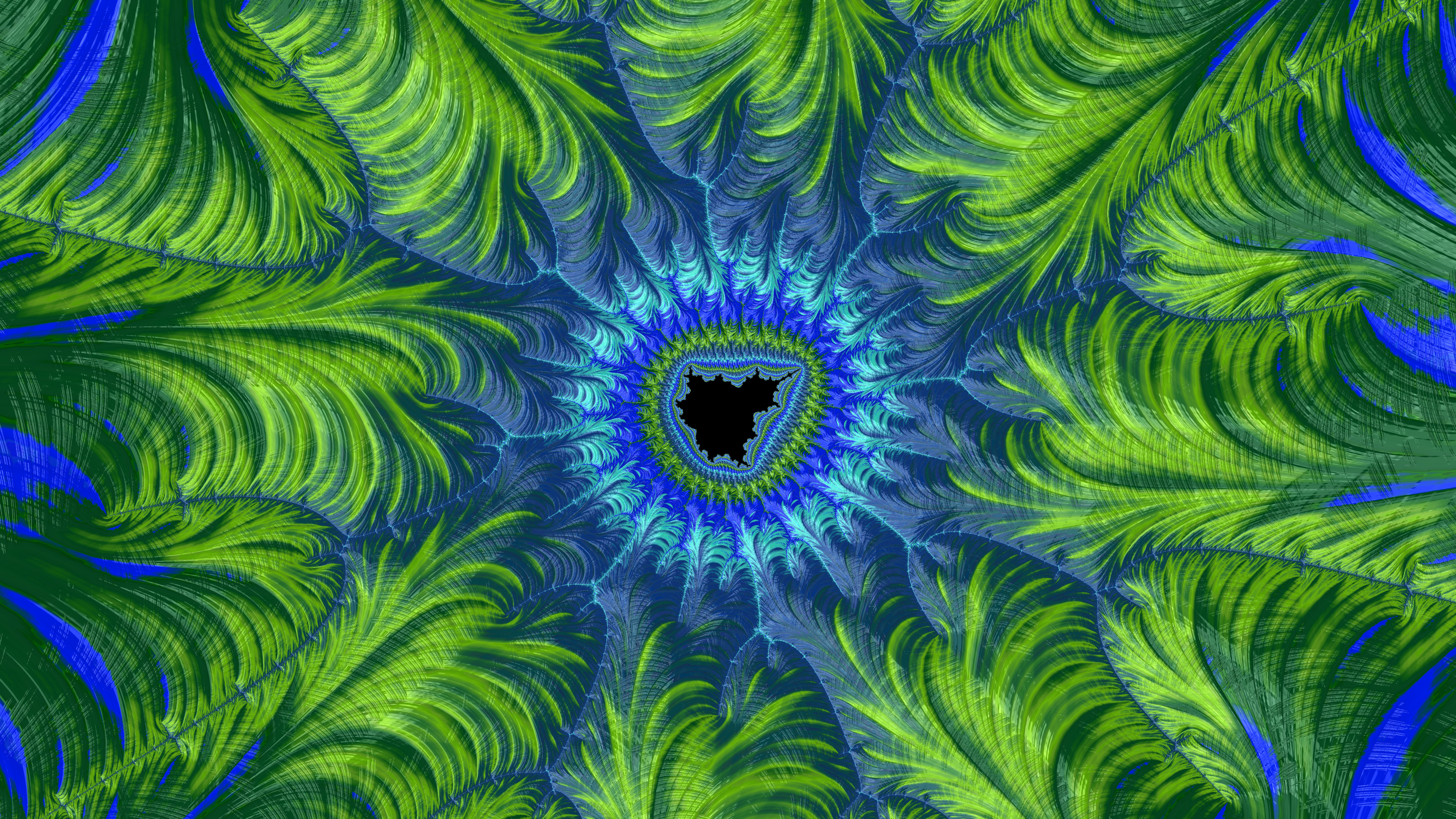 green fractal background
