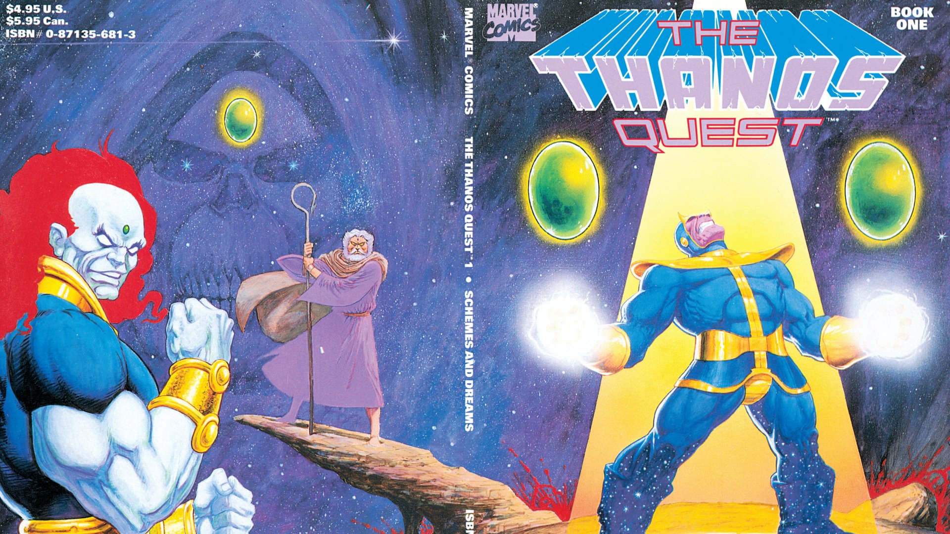 Download Comic The Thanos Quest 4k Ultra HD Wallpaper