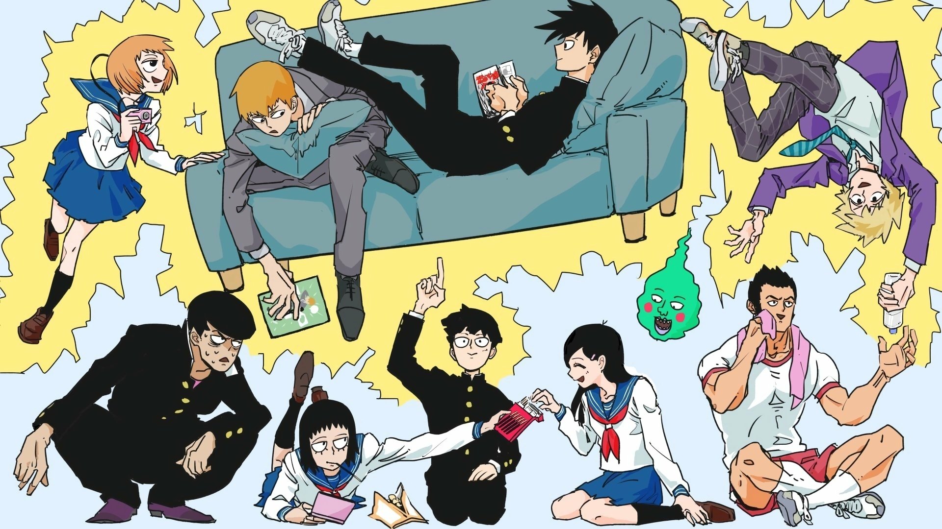 Download Anime Mob Psycho 100 4k Ultra HD Wallpaper