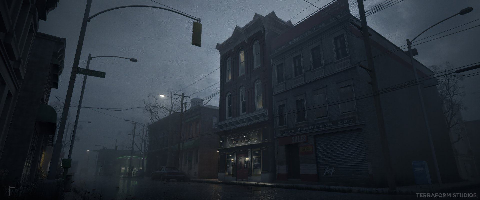 Silent Hill Ascension Mysterious Foggy Town HD Wallpaper