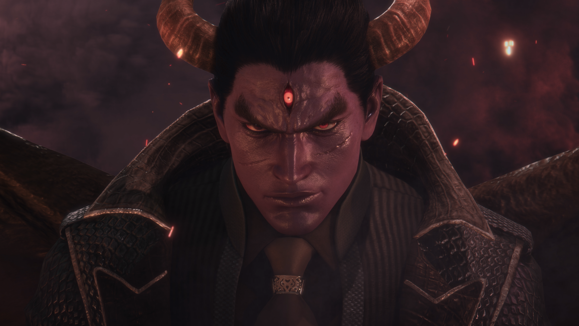 Download Fierce Look Of Kazuya Mishima Wallpaper