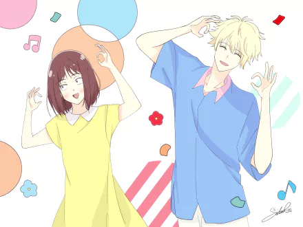 Sousuke Shima Mitsumi Iwakura Anime Skip and Loafer HD Desktop Wallpaper | Background Image