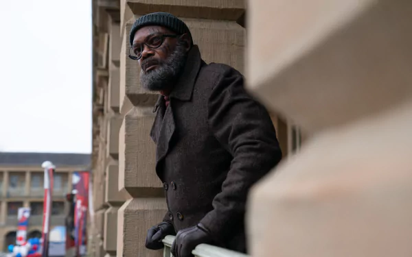 HD desktop wallpaper from 'Secret Invasion' featuring a character in thoughtful pose.