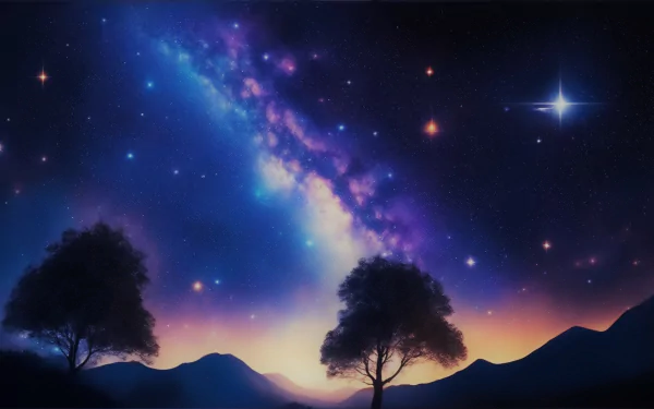  A fantasy nightsky