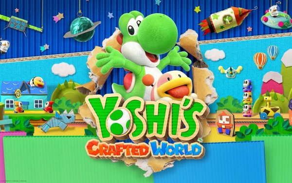 Yoshi video game Yoshi's Crafted World HD Desktop Wallpaper | Background Image