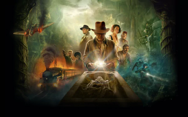 Explore an Indiana Jones and the Dial of Destiny movie-themed HD desktop wallpaper and background.