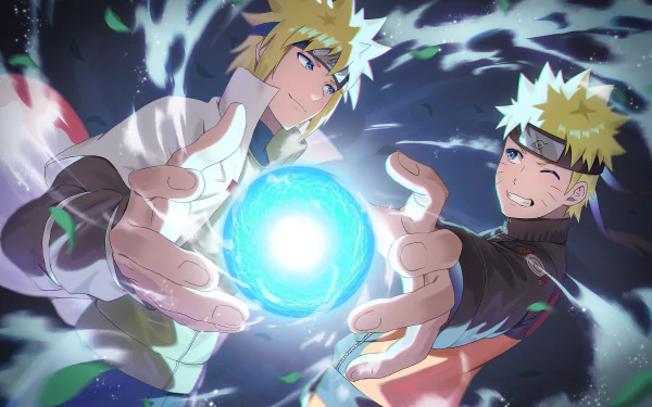  Minato &amp; Naruto by SHIN