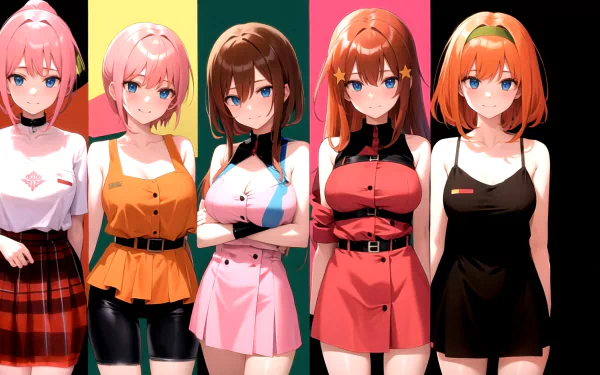  Nino, Ichika, Miku, Itsuki and Yotsuba