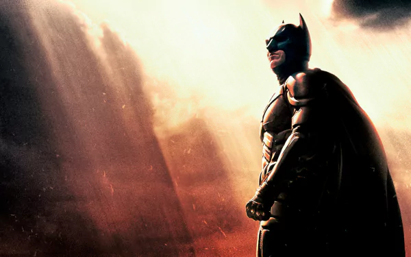 Breathtaking HD desktop wallpaper of Batman, featuring Bruce Wayne in his iconic Batsuit from DC Comics.