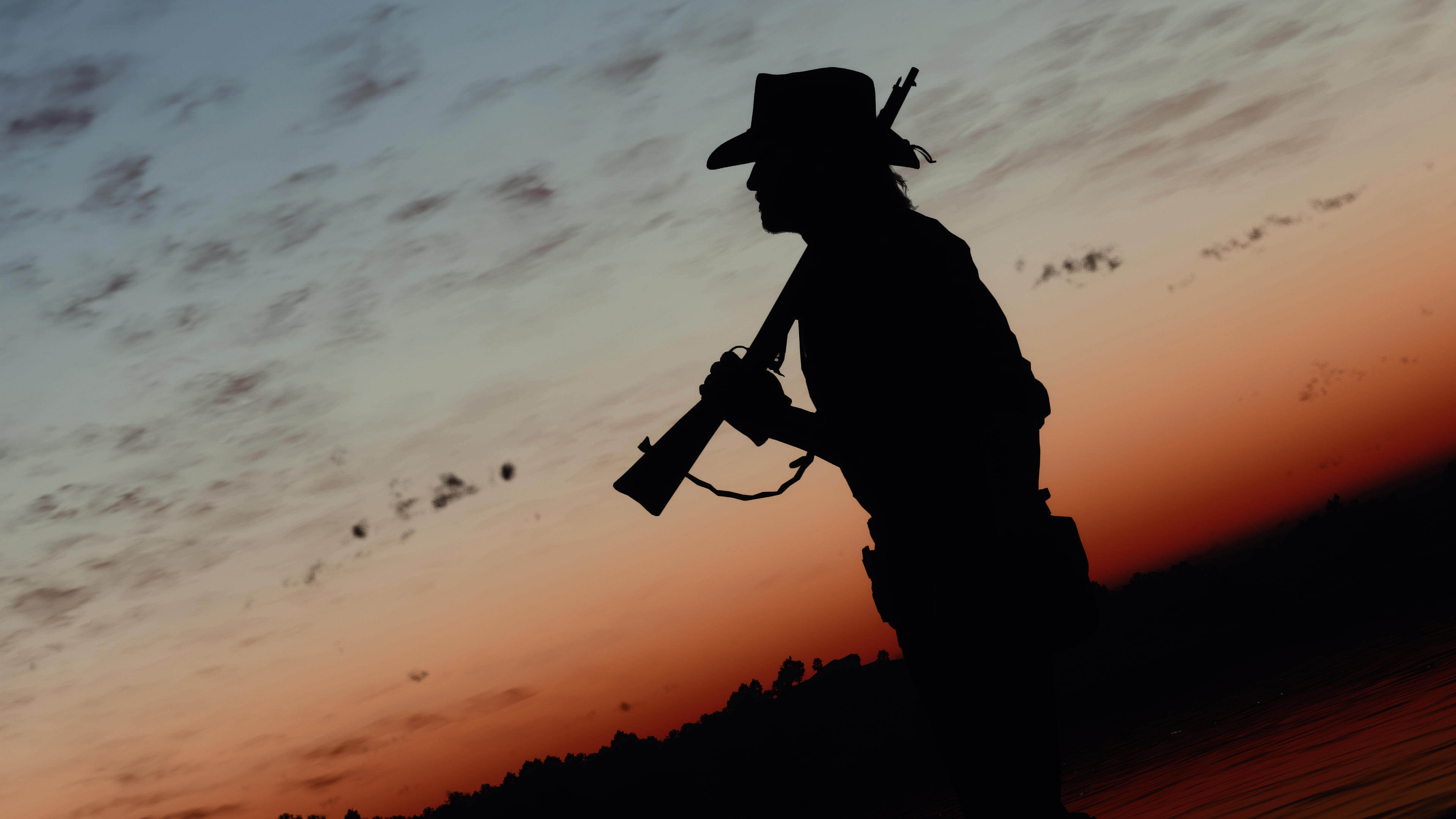 Red Dead Redemption Sunset Desktop Wallpaper - RDR2 Wallpaper