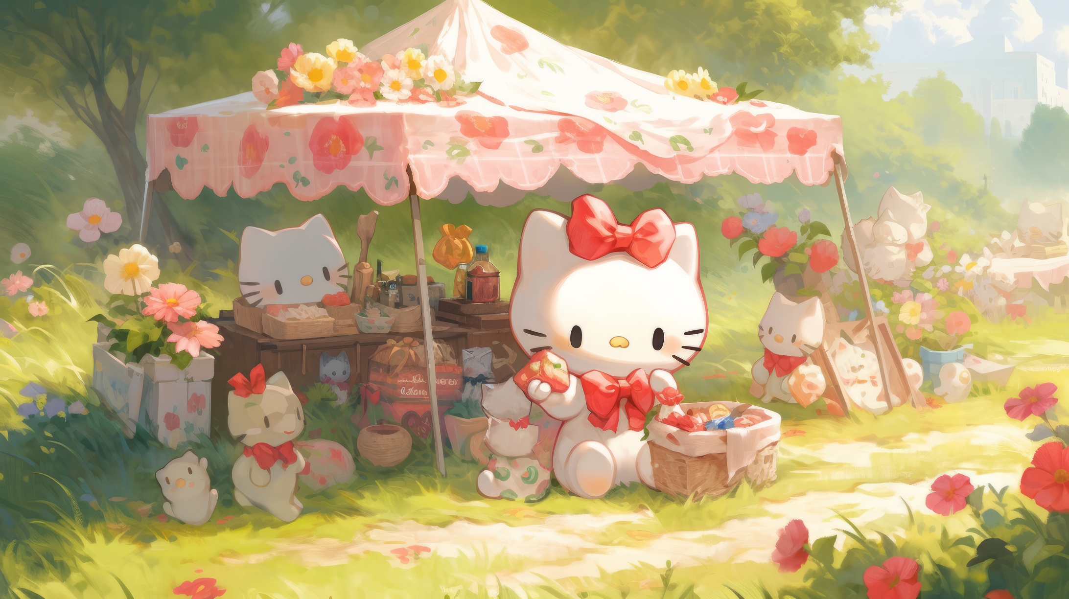 Hello Kitty Cartoon HD Wallpaper by patrika