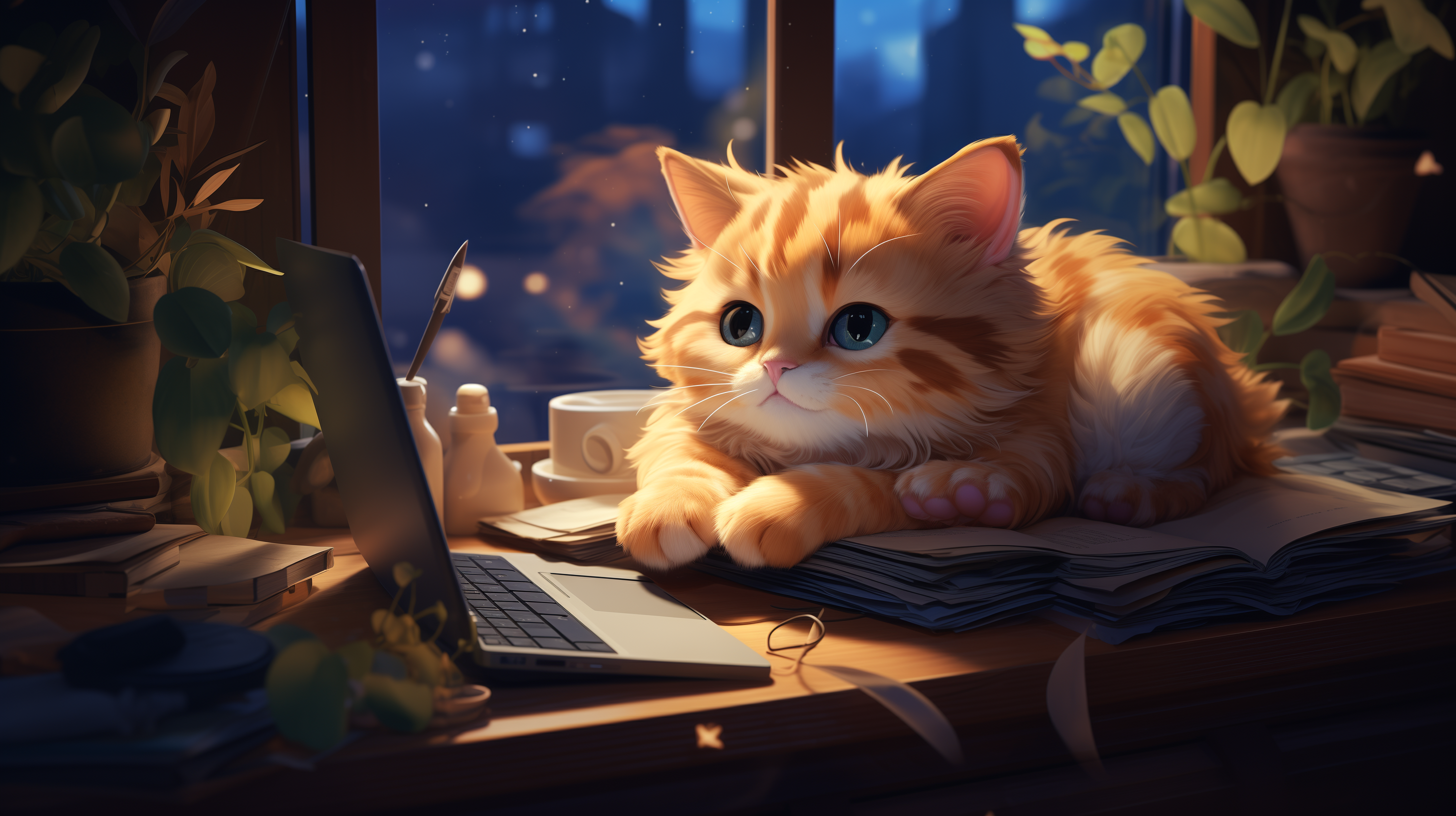 Kawaii Anime PC Wallpapers - Wallpaper Cave