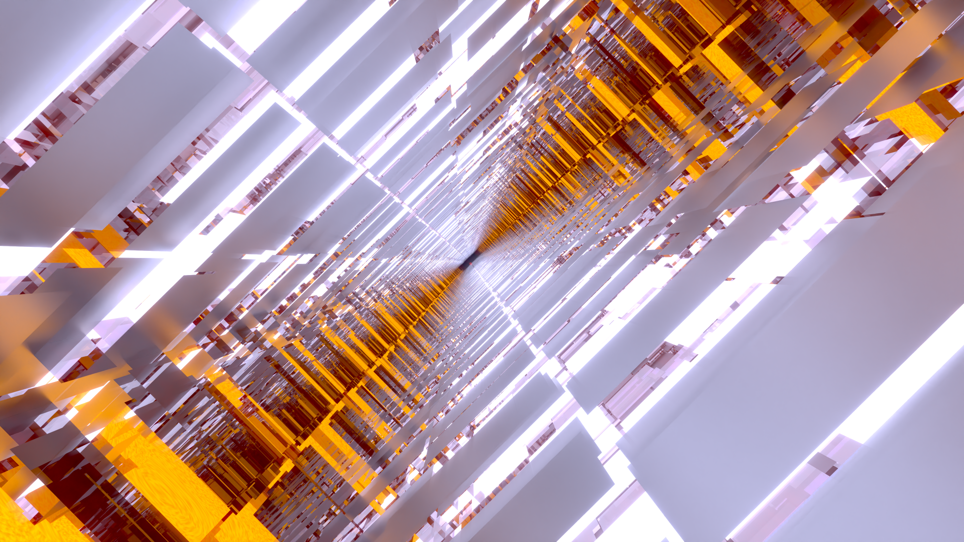 Bright Glass Tunnels Amber Silver by Dr-Pen