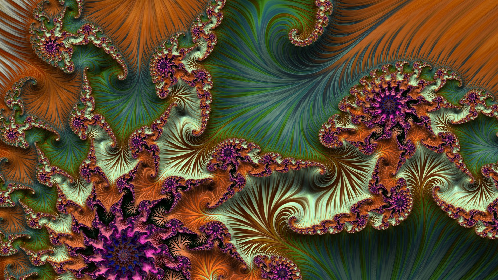 8k Trippy Psychedelic Fractal Wallpaper by Dr-Pen