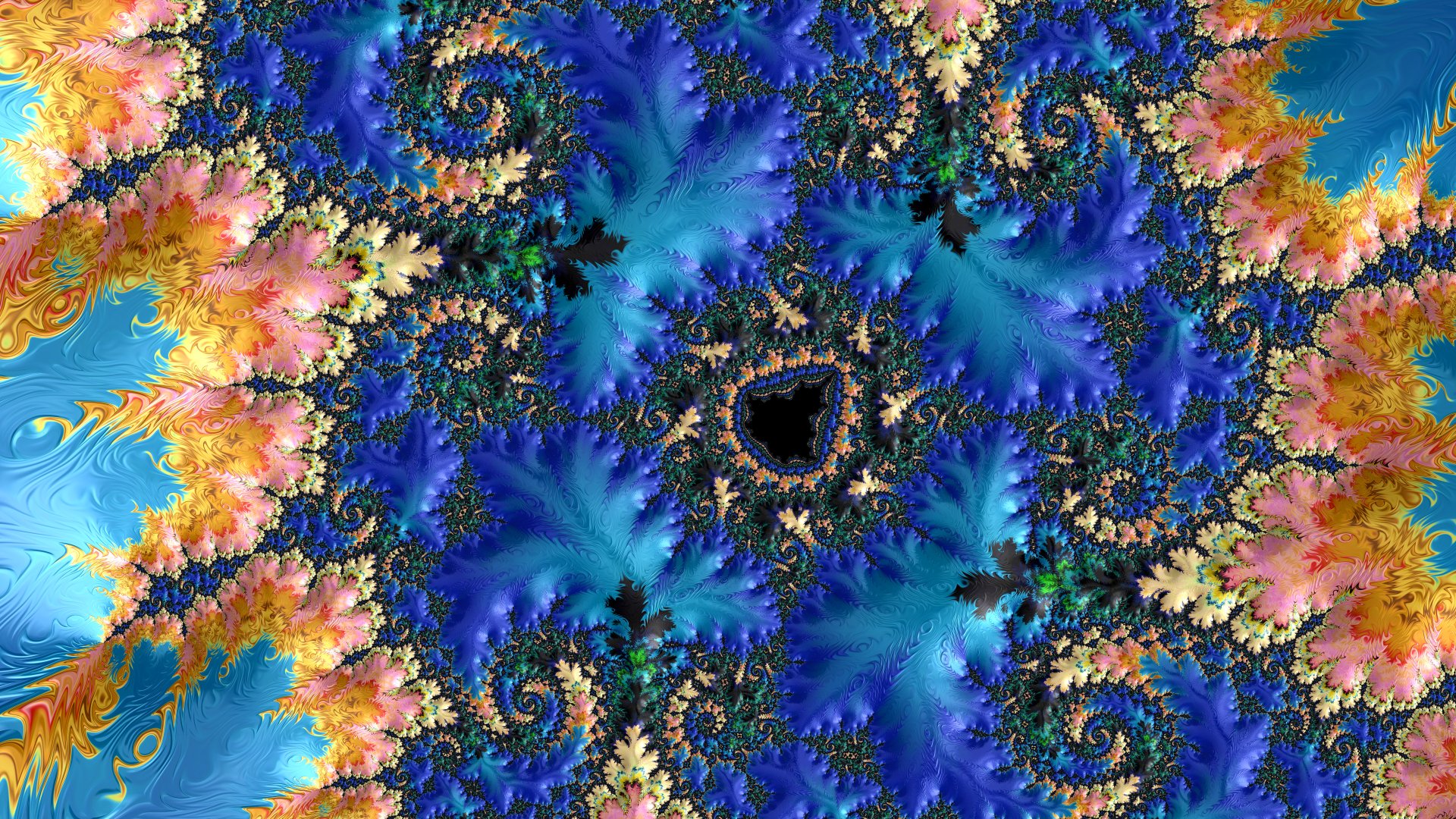 8k Trippy Psychedelic Fractal Wallpaper by Dr-Pen