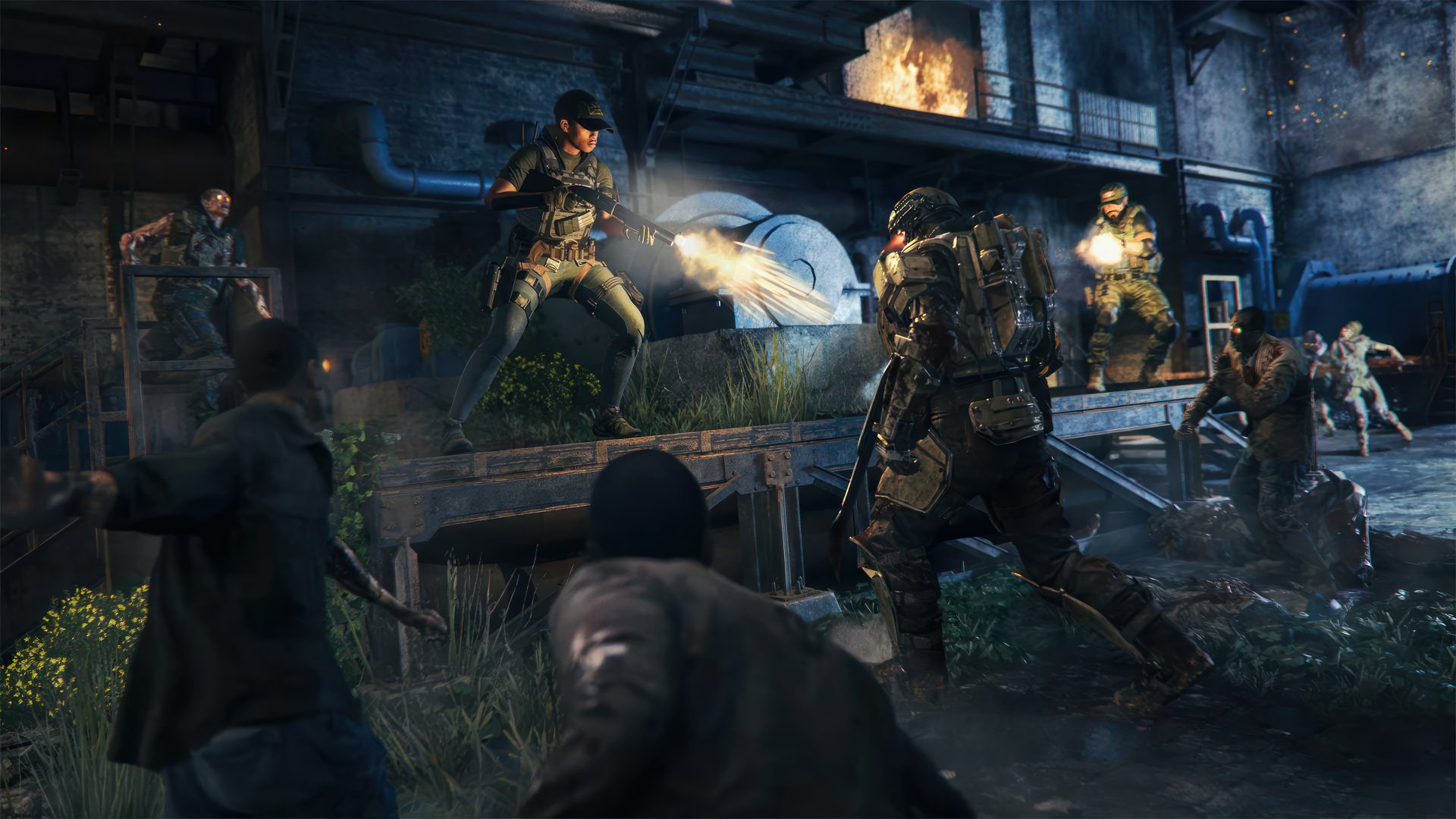 HD wallpaper featuring action-packed gameplay from Call of Duty: Modern Warfare III, with soldiers in a combat scene.