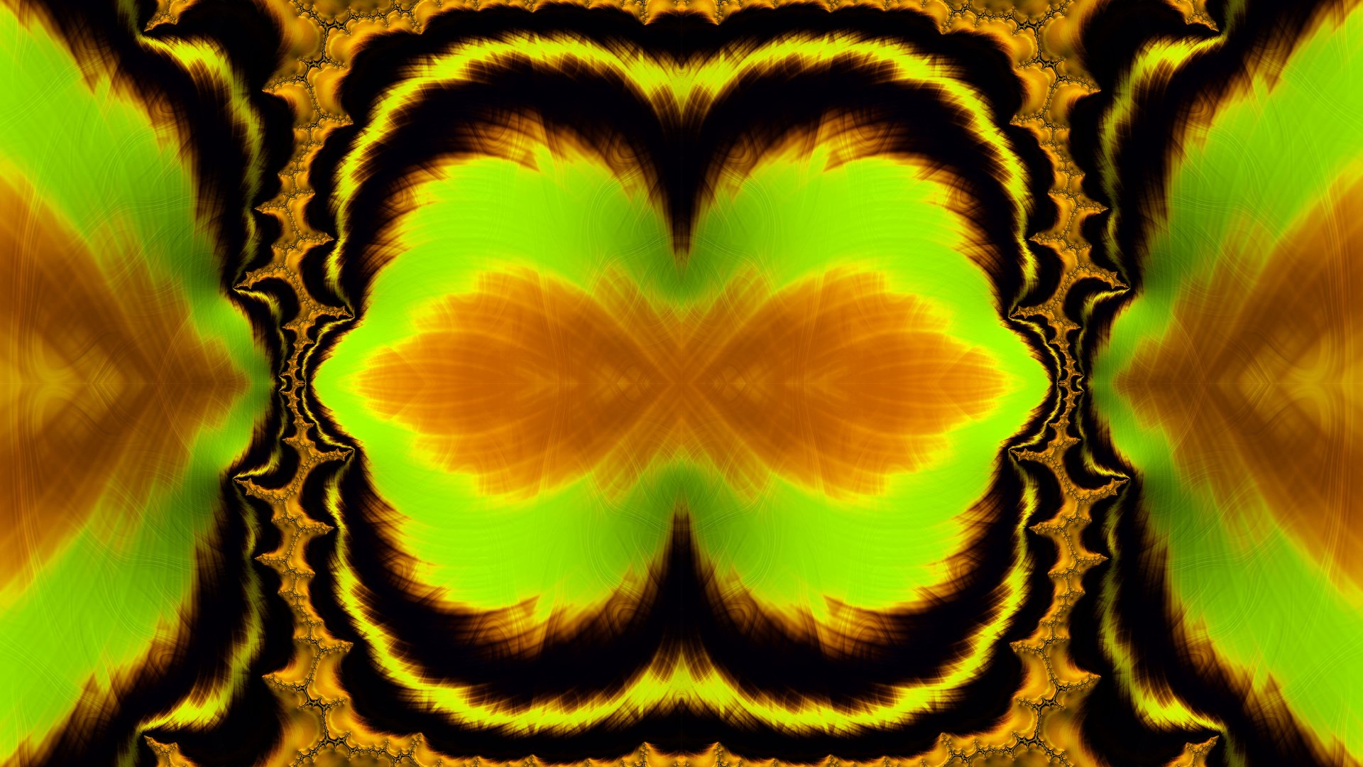 Trippy Psychedelic Fractal Wallpaper by Dr-Pen