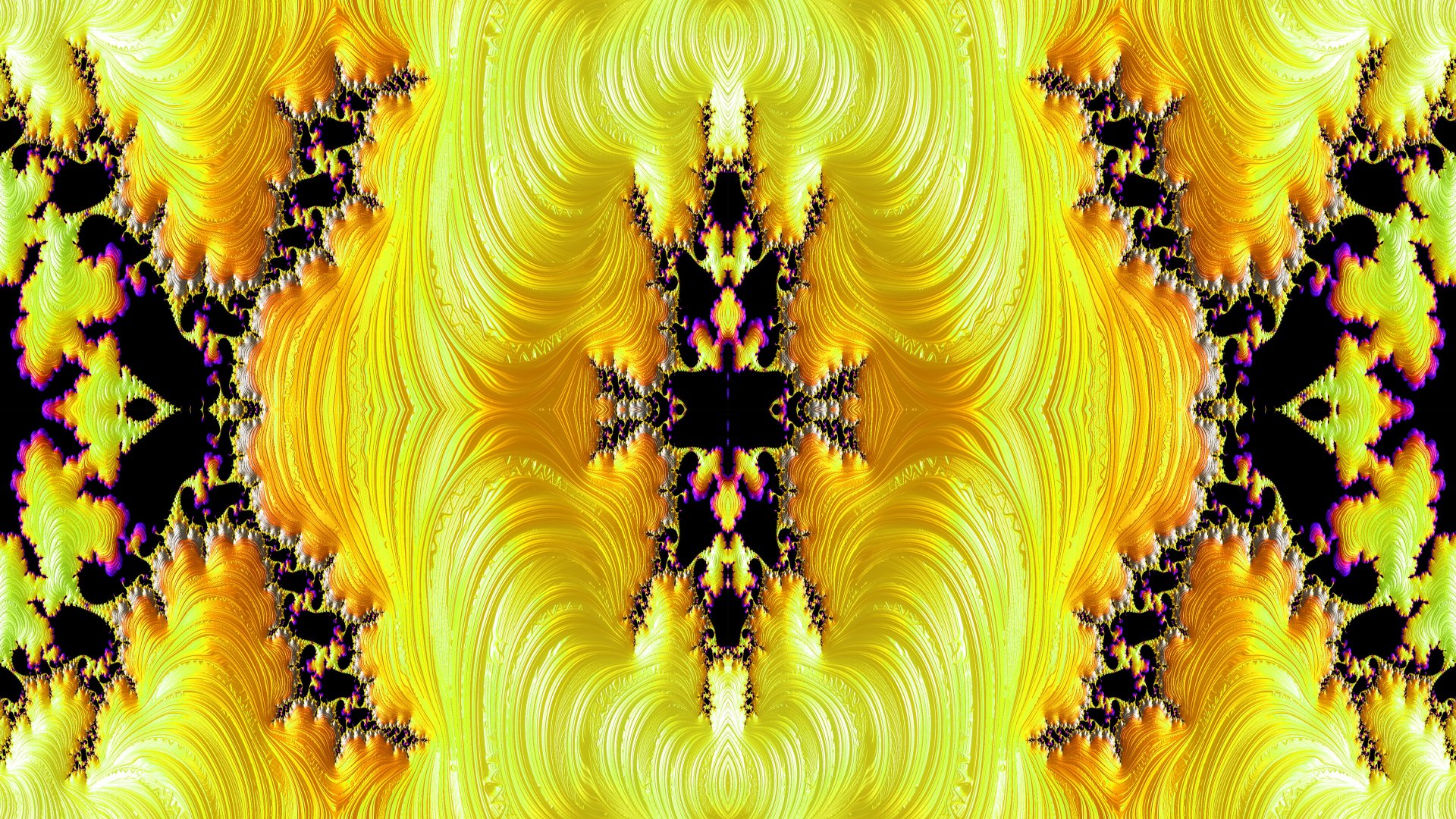 Trippy Psychedelic Fractal Wallpaper by Dr-Pen