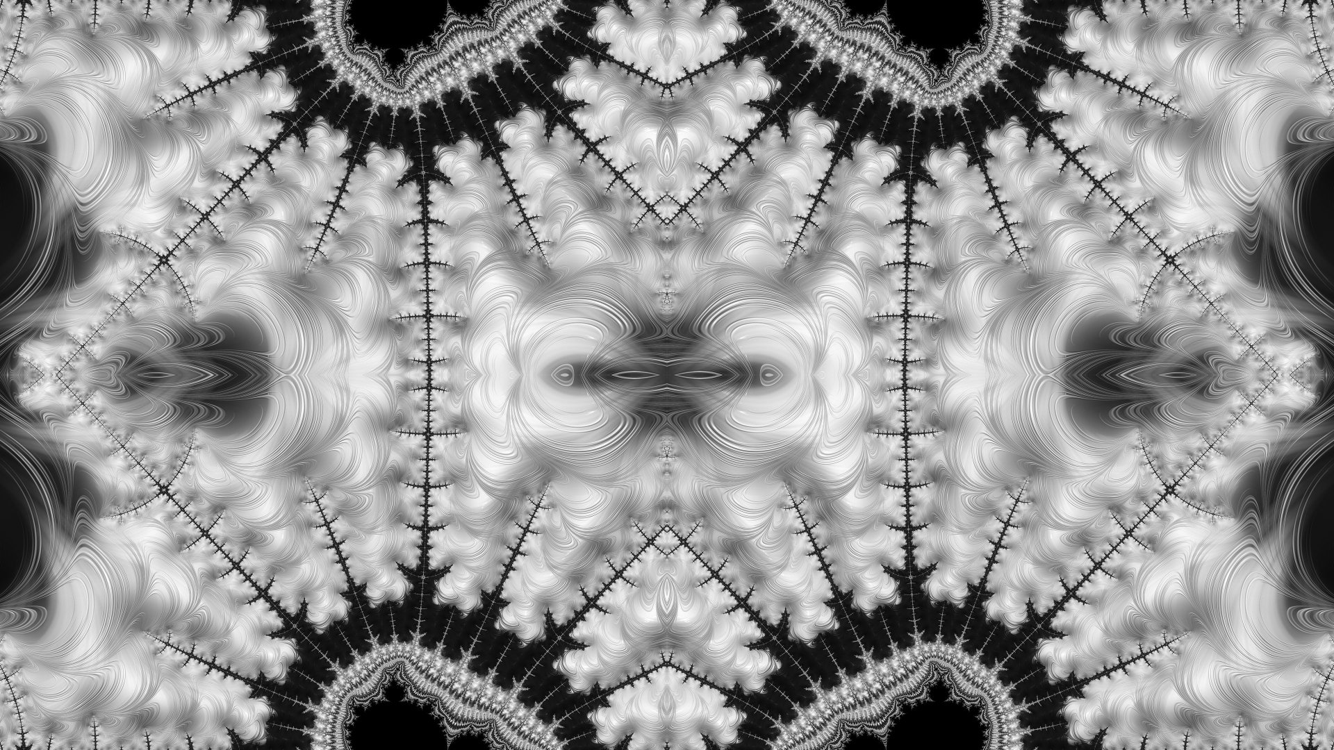 Trippy Psychedelic Fractal Wallpaper by Dr-Pen