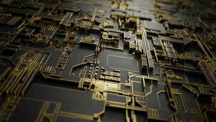  CIRCUIT CHIP GOLD