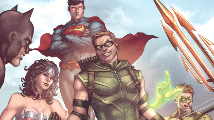 Comic Justice League HD Desktop Wallpaper | Background Image