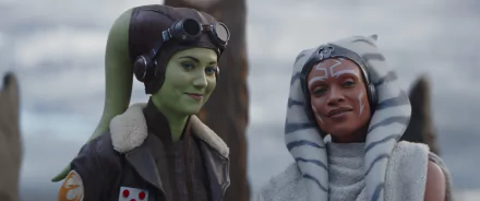 HD wallpaper featuring Ahsoka Tano and Hera Syndulla from Star Wars for desktop background.