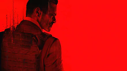 HD wallpaper featuring a soldier from Call of Duty: Modern Warfare III (2023), set against a striking red background.
