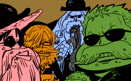 Monkey D. Luffy Sanji (One Piece) Franky (One Piece) Roronoa Zoro Anime One Piece HD Desktop Wallpaper | Background Image