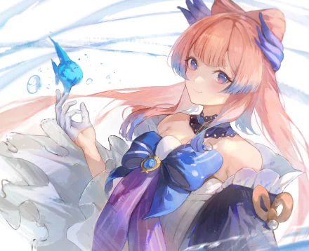 Sangonomiya Kokomi video game Genshin Impact HD Desktop Wallpaper | Background Image