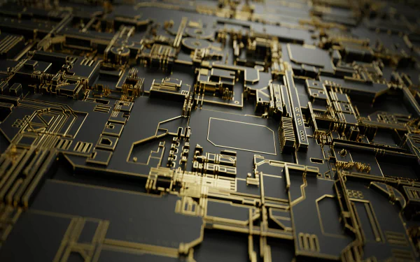  CIRCUIT CHIP GOLD