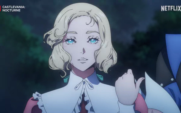 HD desktop wallpaper featuring Maria Renard from Castlevania: Nocturne, showcased against a dark background.