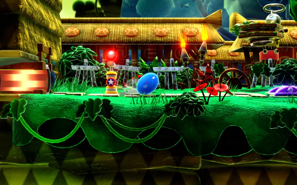 HD Sonic Superstars themed desktop wallpaper featuring iconic characters and vibrant background.