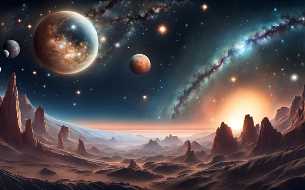 Abstract astronomy star Space & Time planet Sci Fi space HD Desktop Wallpaper | Background Image