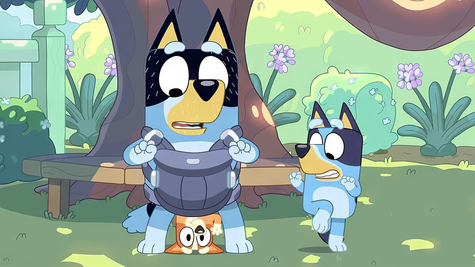 Bluey Cartoon HD Desktop Wallpaper