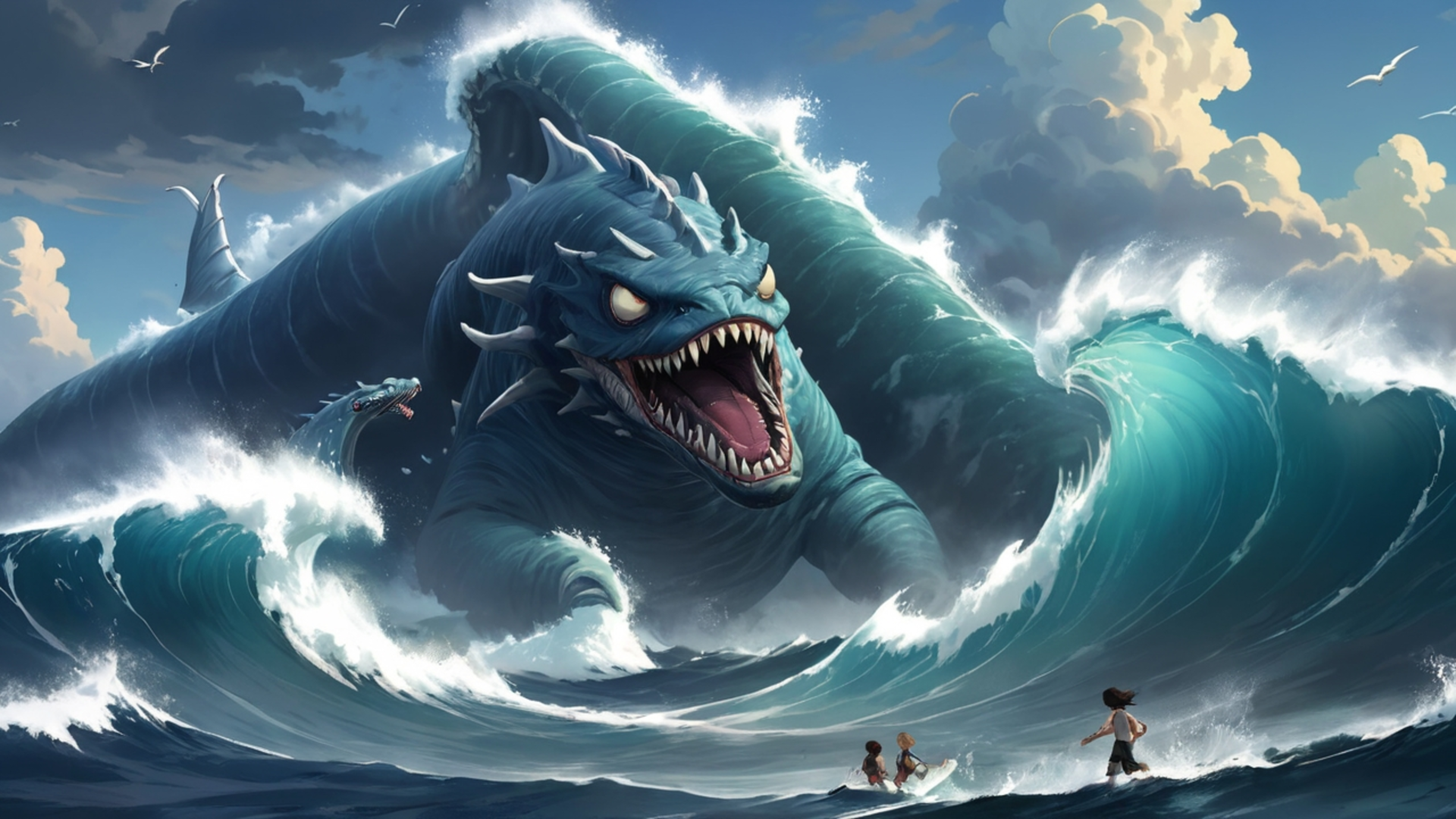 Sea Monster By AnimeHead Sea Monster By AnimeHead
