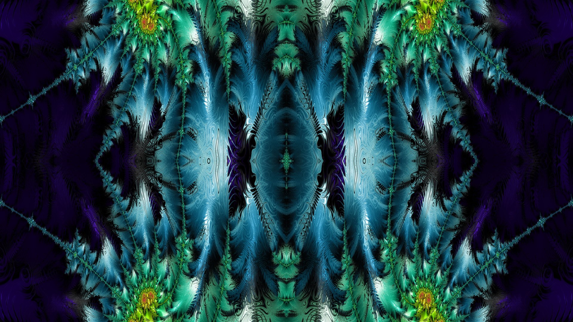 Trippy Psychedelic Fractal 4k Desktop Wallpaper by Dr-Pen