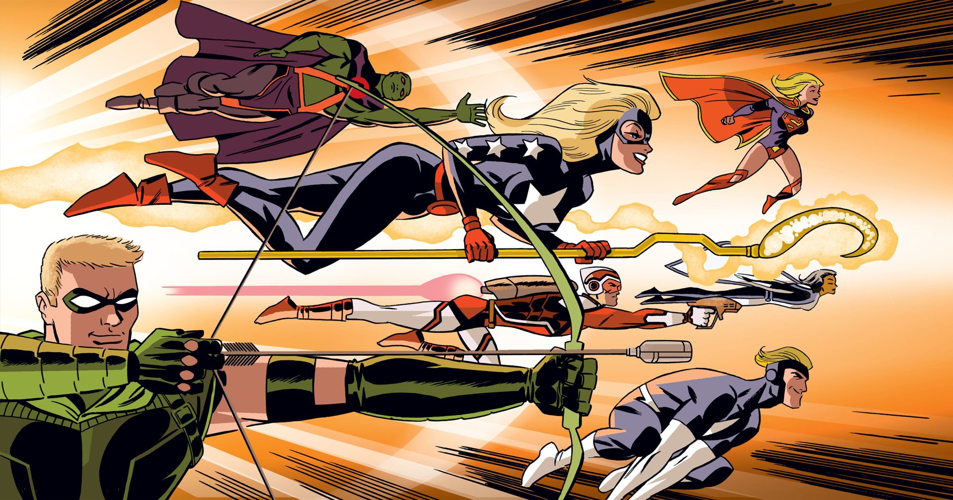 Download Comic Justice League United 4k Ultra HD Wallpaper by Darwyn Cooke