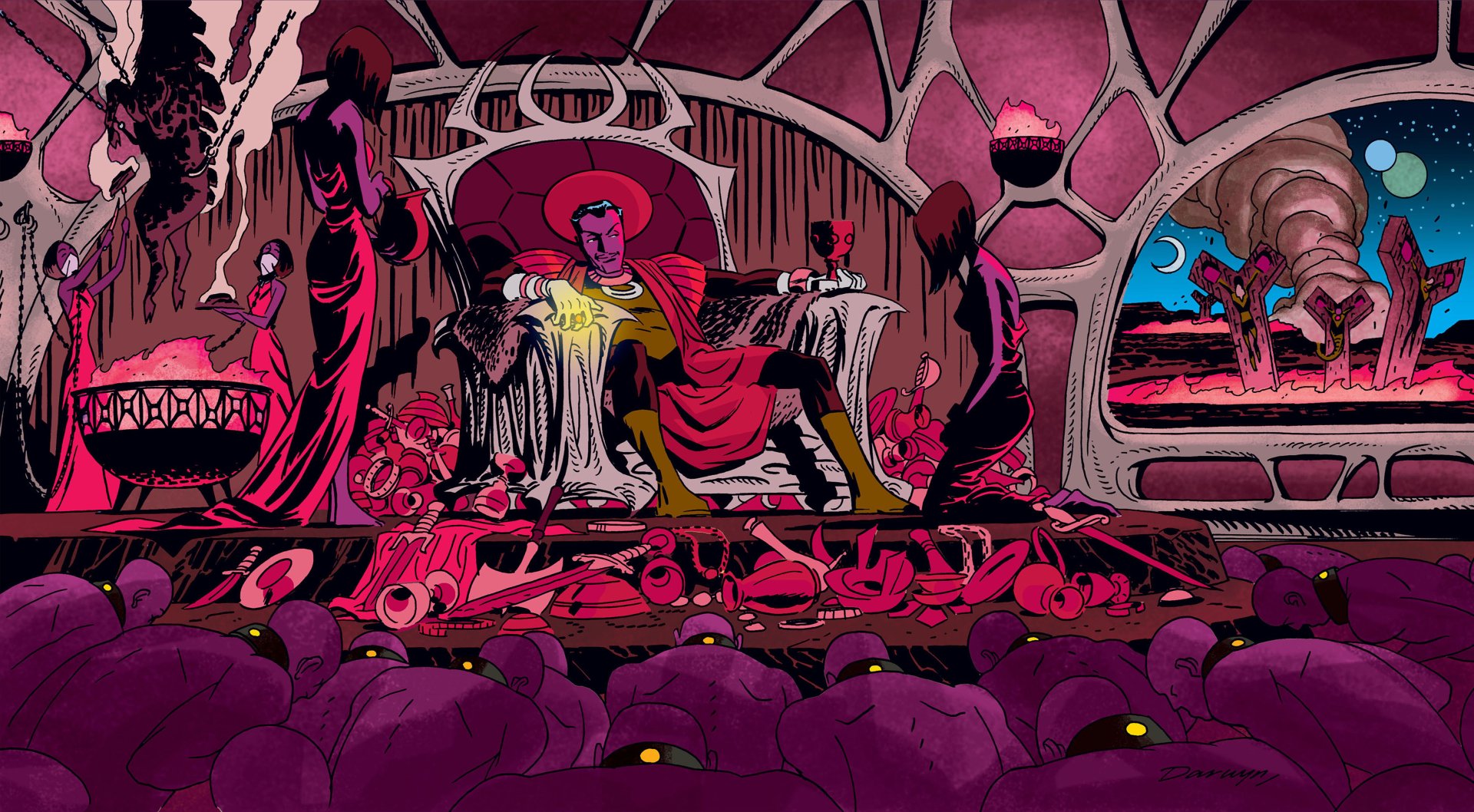 Download Comic Sinestro (DC Comics) 4k Ultra HD Wallpaper by Darwyn Cooke