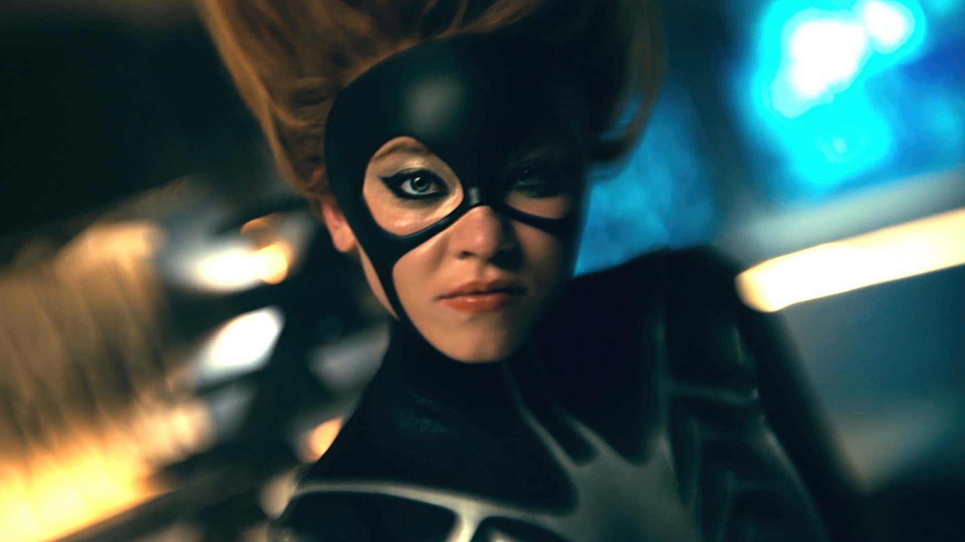 HD wallpaper of Madame Web featuring a character portrayed by Sydney Sweeney, set in a dynamic backdrop.