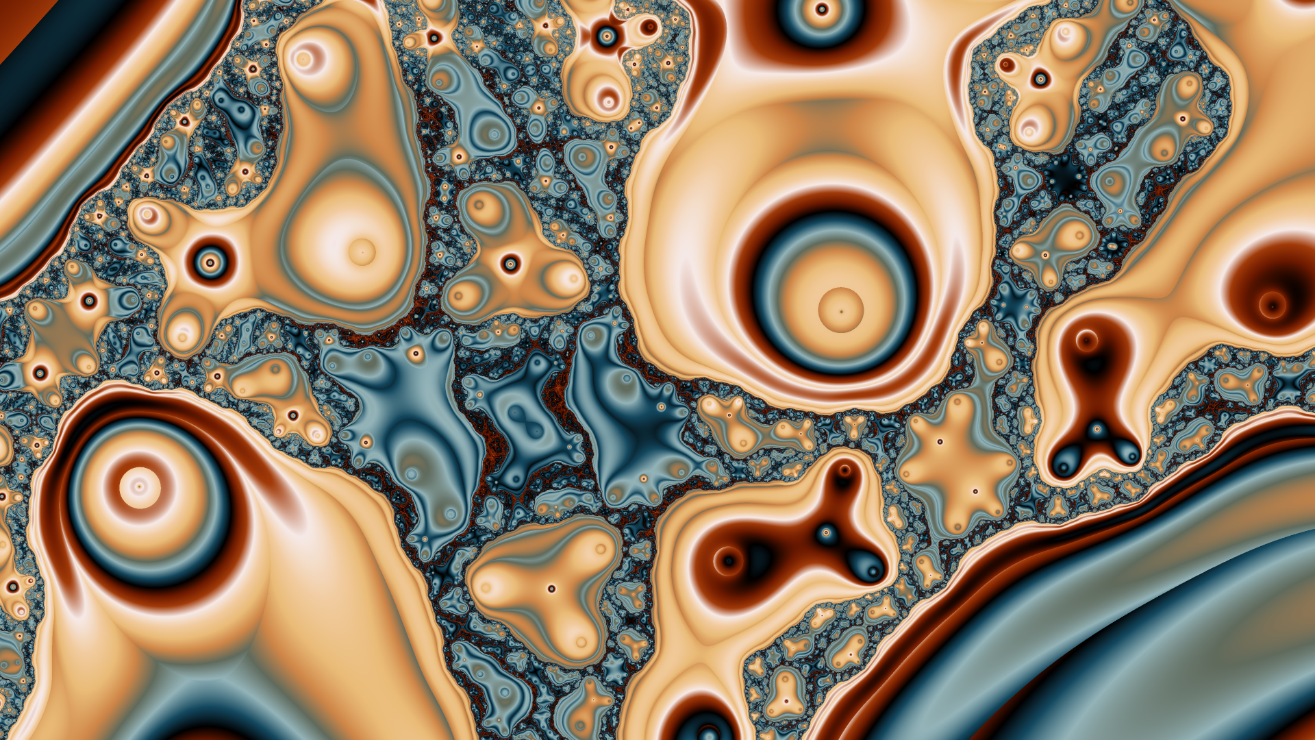 Trippy Psychedelic Fractal Wallpaper by Dr-Pen