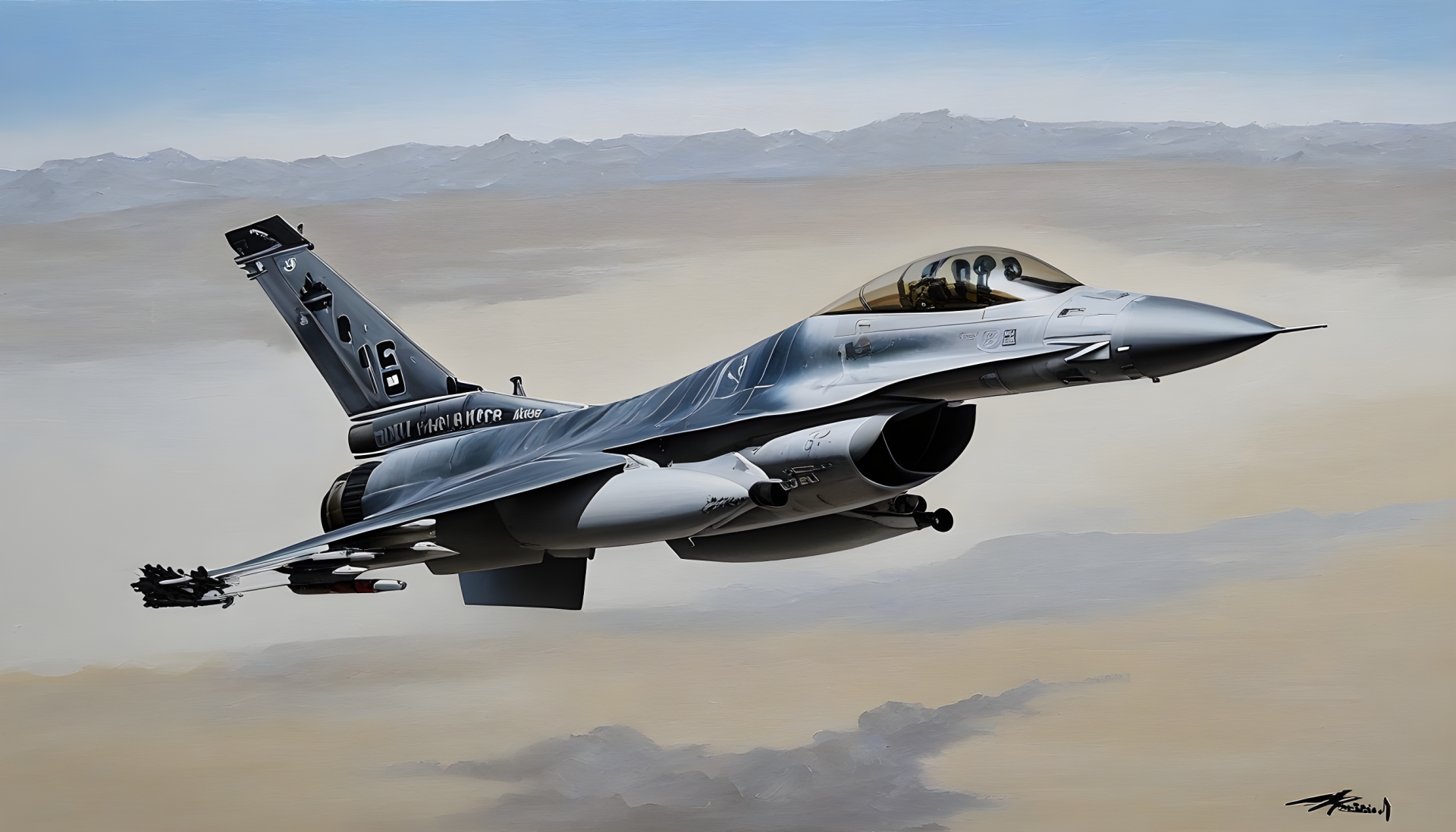 Download General Dynamics F-16 Fighting Falcon Military Dragon Quest Monsters HD Wallpaper