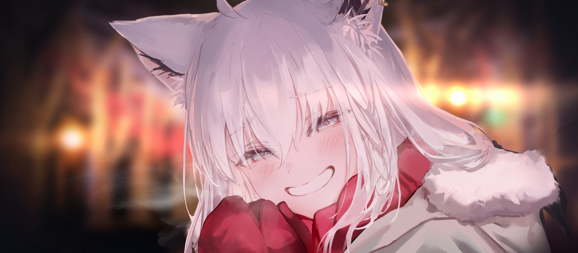 Download Shirakami Fubuki Anime Virtual Youtuber Hololive Girl Anime Girl HD Wallpaper by Hyde