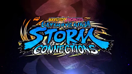 HD desktop wallpaper for NARUTO X BORUTO Ultimate Ninja STORM CONNECTIONS featuring dynamic, stylized game title graphics against a dark background.
