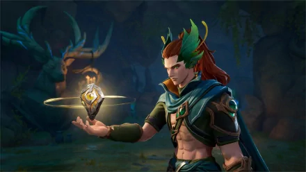 Fantasy character wielding magic in the mystical forests of Tarisland, HD desktop wallpaper and background.