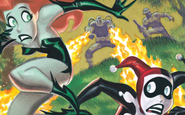 Comic Harley & Ivy HD Desktop Wallpaper | Background Image