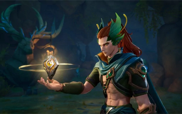 Fantasy character wielding magic in the mystical forests of Tarisland, HD desktop wallpaper and background.