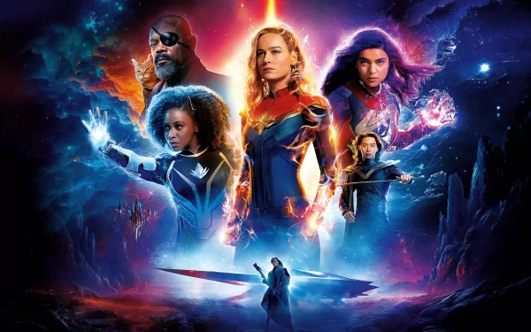 movie The Marvels HD Desktop Wallpaper | Background Image