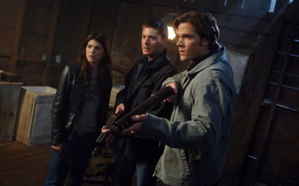 Jared Padalecki Jensen Ackles Dean Winchester Sam Winchester Genevieve Padalecki TV Show Supernatural (TV Show) HD Desktop Wallpaper | Background Image