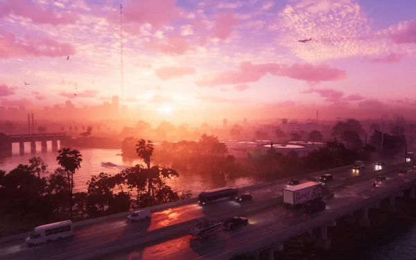 Grand Theft Auto Grand Theft Auto VI Vice City Miami video game HD Desktop Wallpaper | Background Image